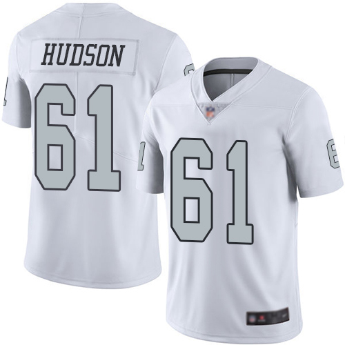 Men Oakland Raiders Limited White Rodney Hudson Jersey NFL Football 61 Rush Vapor Untouchable Jersey